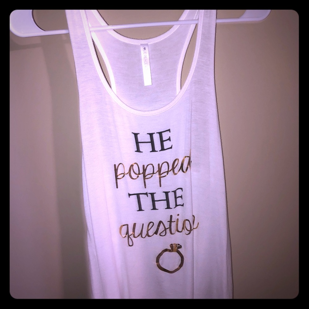 NWOT Engagement Tank for Bride